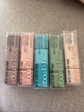 about-face Matte Fluid Eye Paint Set — Pastel Multi Shades